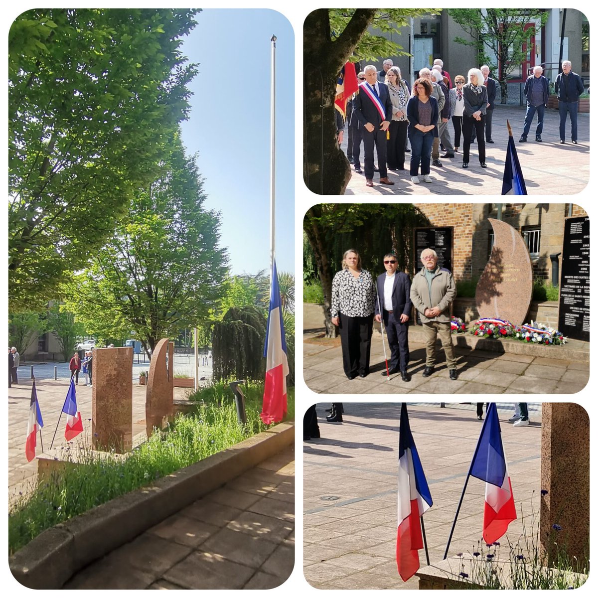 Cérémonie Souvenir de la Déportation à #saintherblain
Parce qu'auj + que jamais le souvenir, le partage, la transmission de notre Histoire est importante.

Continuons à nous battre contre #antisémitisme et pour nos valeurs : la liberté la démocratie la Republique #devoirdememoire