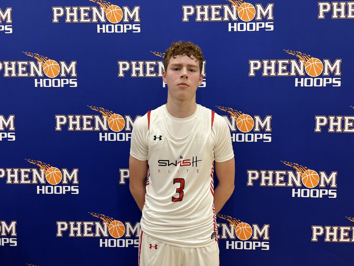 Definitely feels like 6’3 ‘28 Jack Baker (SW15H Elite) is on an upward trajectory. Smooth shooter with size, feel, and ball skills. Comfortable spotting up or creating off the bounce. Forcing turnovers, finishing in transition, and hitting jumpers #PhenomHardwoodClassic