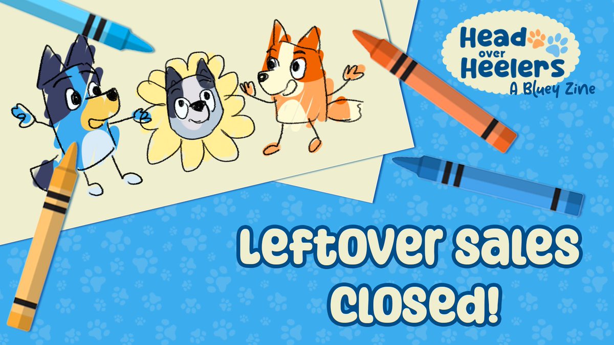 Head Over Heelers: A Bluey Zine tweet media