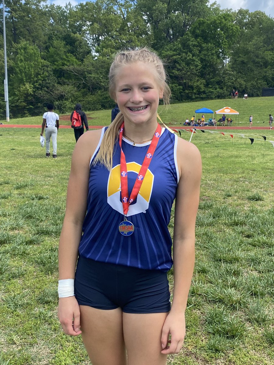 Sophia Davis
State Qualifier in 3 events
Shot put - 37’5”
Long jump - 15’4” new school record
800 m - 2:26.51 new school record