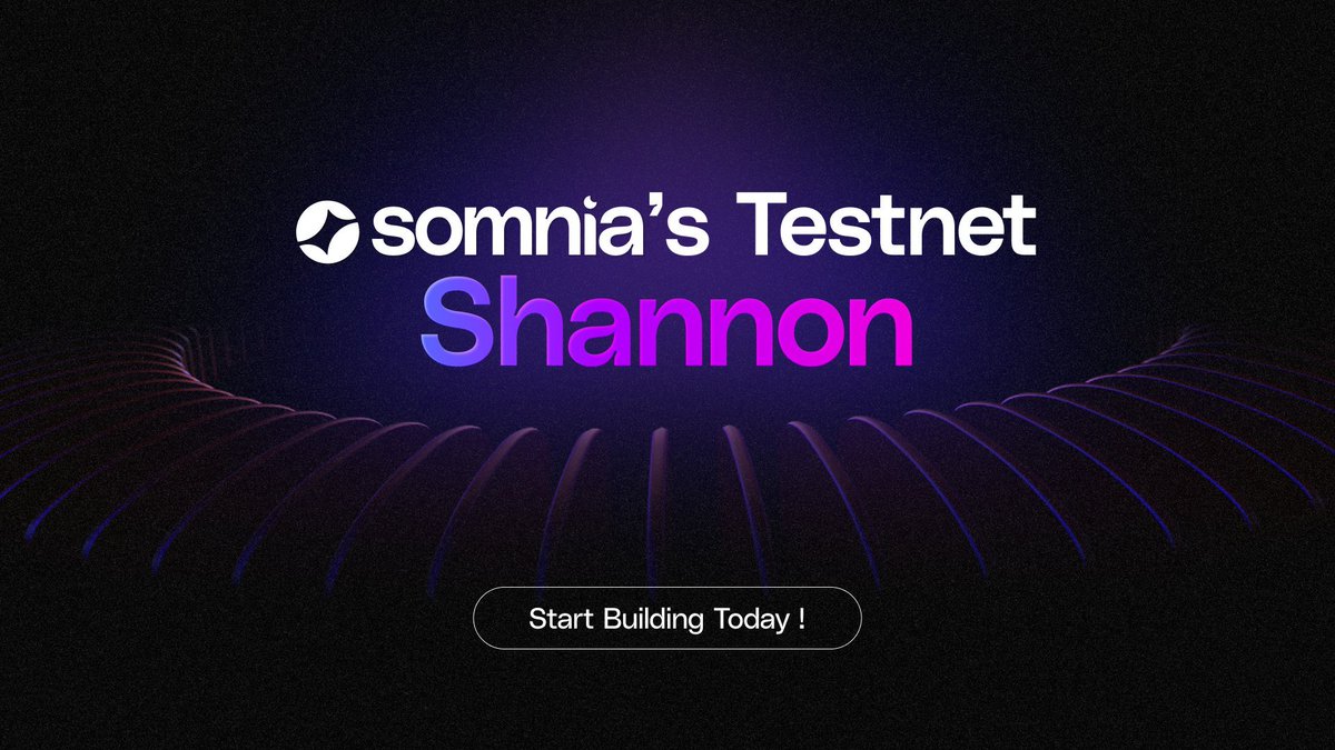 - <a href="/Somnia_Network/">Somnia - a Fully Onchain World</a>’s Shannon Testnet Is Live! 🔱

Link your X or Discord, do daily “GM” check-ins, and complete quests to earn points.

Picture a blockchain screaming past 1M TPS, powering games, DeFi, and metaverses with zero lag. That’s Somnia Network, and its Shannon Testnet is