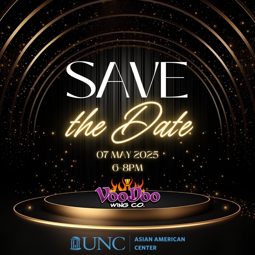 UNC Asian American Center (@unc_aac) on Twitter photo Swipe left for upcoming events:
* 4/29: Student Team Forest Bath with <a href="/unccampusrec/">UNC Campus Rec</a>
* 5/7: Celebration of Student Achievement at <a href="/VooDooWingCoAU/">VooDoo Wing Company</a> (invitation only) Swipe left for upcoming events:
* 4/29: Student Team Forest Bath with <a href="/unccampusrec/">UNC Campus Rec</a>
* 5/7: Celebration of Student Achievement at <a href="/VooDooWingCoAU/">VooDoo Wing Company</a> (invitation only)