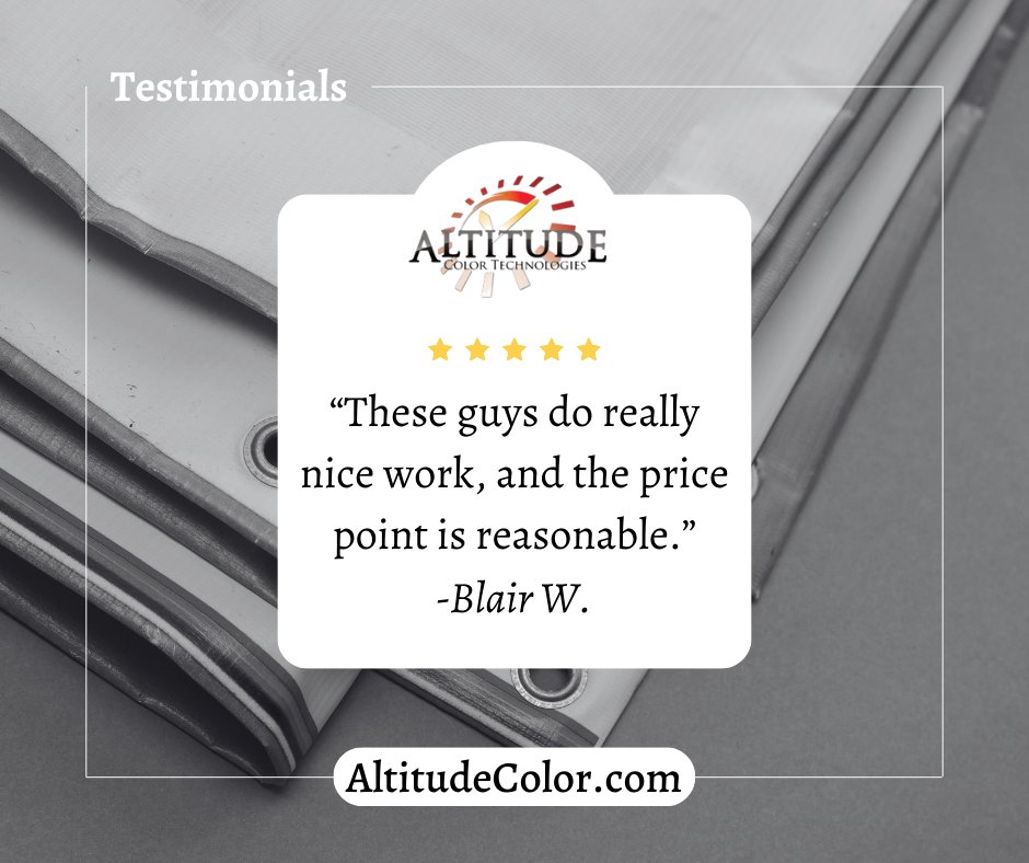 AltitudeColor's tweet image. Thank you, Blair! We appreciate your kind words and are glad you’re happy with our work and pricing. Looking forward to serving you again!

#AltitudeColor #CustomerAppreciation #QualityPrinting #HappyClients #PrintMarketing