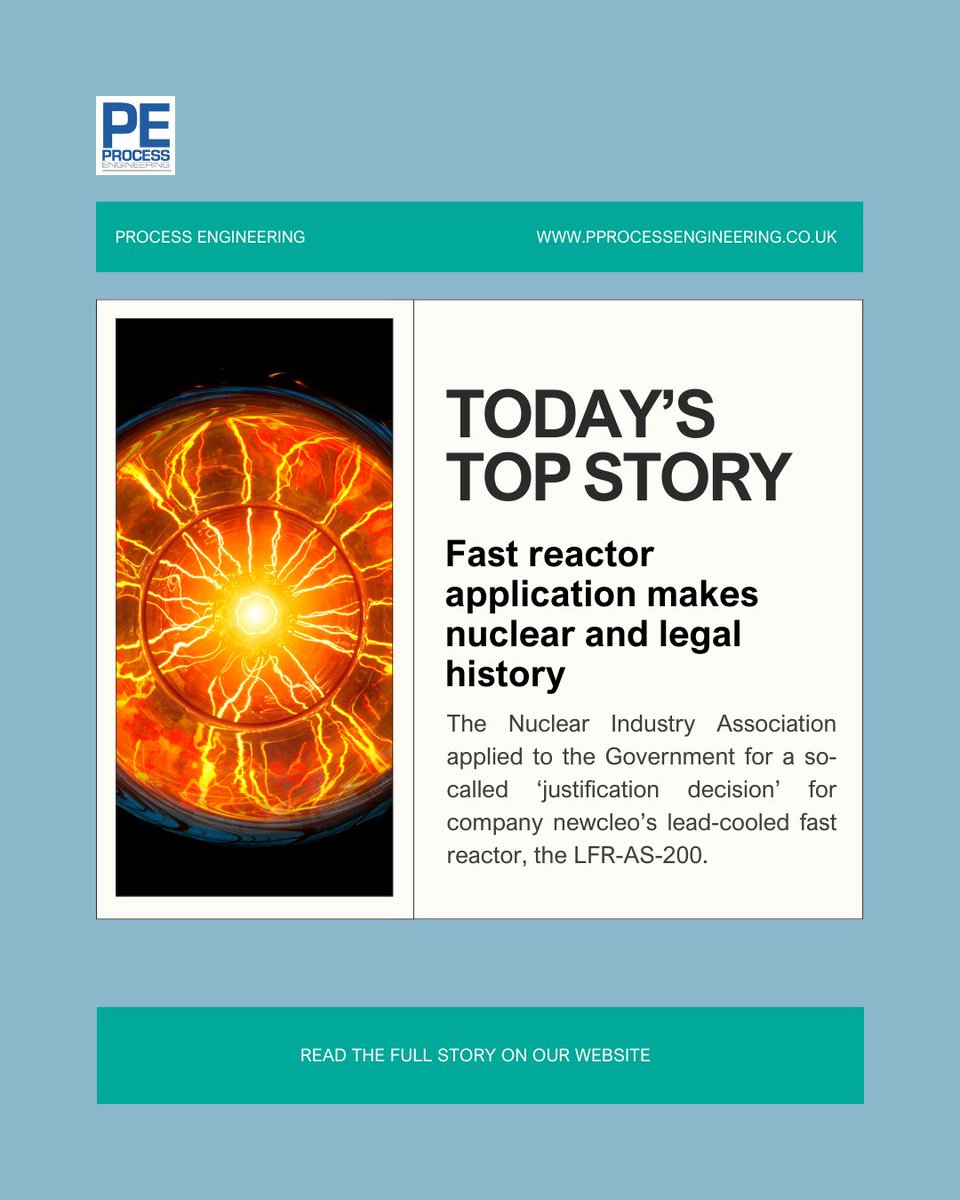Legal history has been made with the first ever attempt to use a legislative procedure specifically designed for new nuclear power practices.

Know more: processengineering.co.uk/article/209536…

#PE