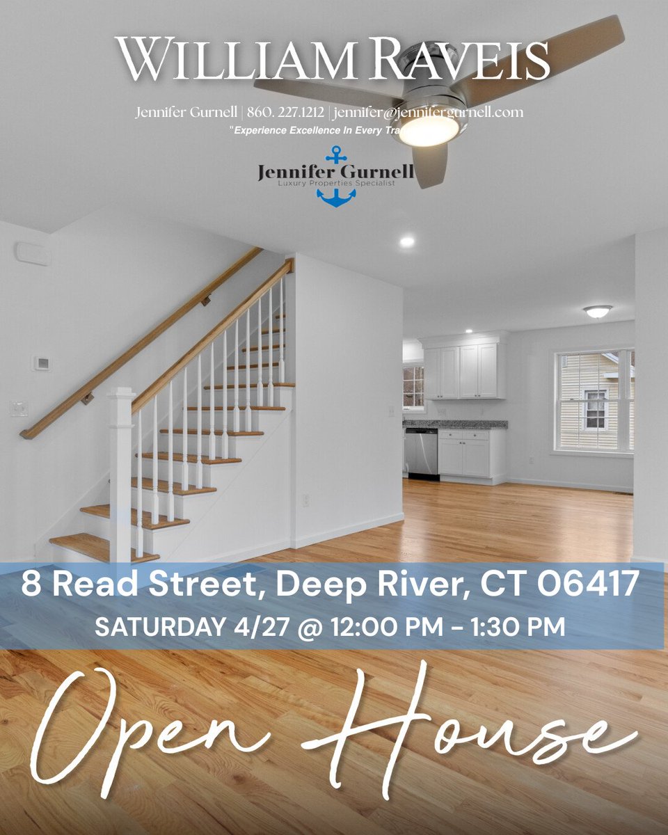 ctwaterfronts's tweet image. 🏡 Open House This Weekend!
📍 8 Read St. Deep River, CT 06417
☀️ Sun-drenched rooms with welcoming atmosphere
🏡 Beautiful spacious yard
🛠️ Well-maintained
🕶️ Lifestyle opportunity
📈 Strong market value in sought-after Deep River
#DeepRiverCT #CTShoreline #OpenHouse