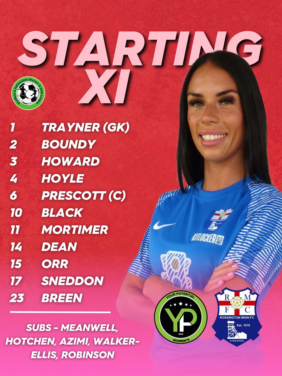 RossoladiesFC's tweet photo. An hour to go! Here’s your 𝗦𝗧𝗔𝗥𝗧𝗜𝗡𝗚 𝗫𝗜 🔢

#RMLFC #UpTheRosso #GrassrootsFootball #WomensFootball #SHWGL #LeagueCup  #LeagueCupFinal https://t.co/zIBImyLXVW