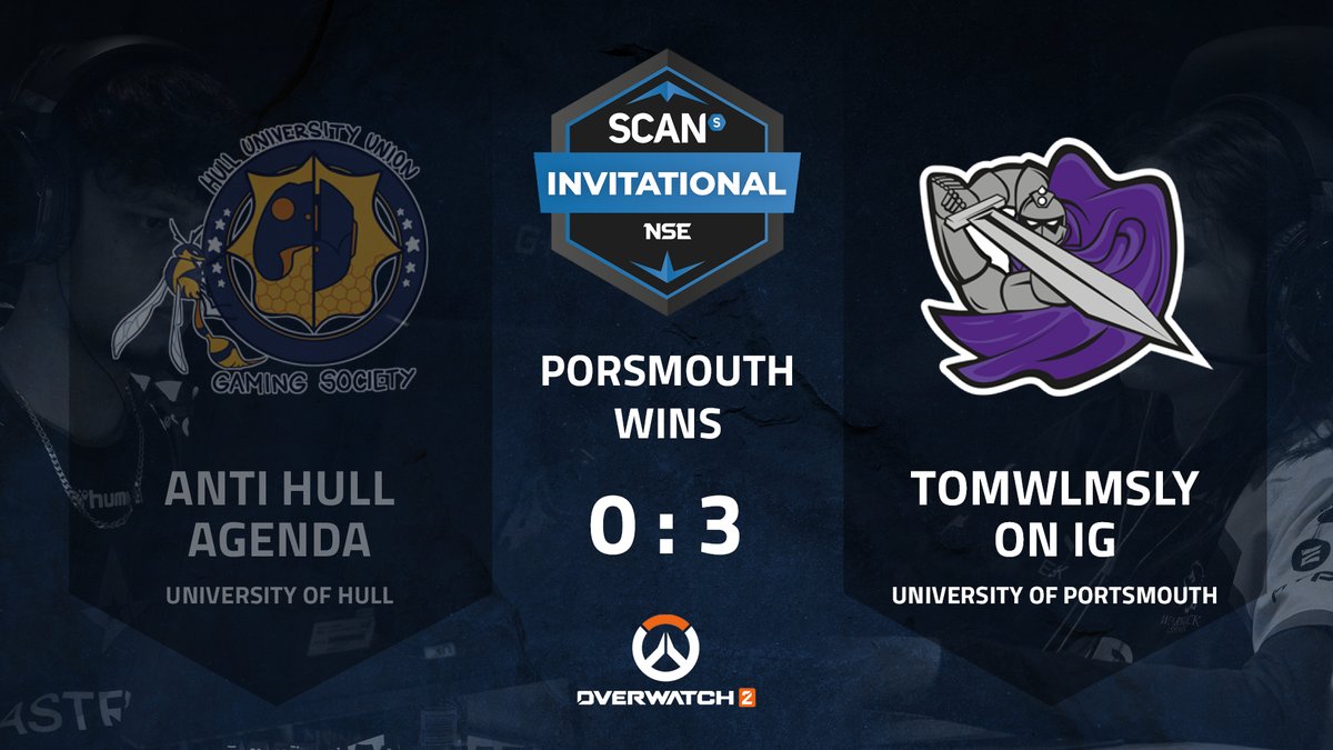 National Student Esports (@nse_gg) on Twitter photo π§Ή <a href="/UopEsports/">UoP Esports Society</a> sweep <a href="/Hull_HUUGS/">Hull Hornets π</a> 3-0 in the <a href="/ScanComputers/">Scan Computers</a> Invitational quarter final.
β
Portsmouth progresses to the Semi-Finals
ποΈ Thanks to our casters: <a href="/Spectrioncasts/">Spectrion</a> & <a href="/EgdarTheRuiner/">Egdar</a>
πΊ Semi-final starting shortly: twitch.tv/nse_gg π§Ή <a href="/UopEsports/">UoP Esports Society</a> sweep <a href="/Hull_HUUGS/">Hull Hornets π</a> 3-0 in the <a href="/ScanComputers/">Scan Computers</a> Invitational quarter final.
β
Portsmouth progresses to the Semi-Finals
ποΈ Thanks to our casters: <a href="/Spectrioncasts/">Spectrion</a> & <a href="/EgdarTheRuiner/">Egdar</a>
πΊ Semi-final starting shortly: twitch.tv/nse_gg