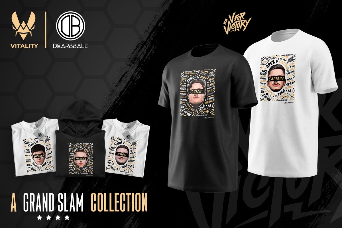 Celebrate the Grand Slam victory

Vitality x <a href="/dearbball/">DearBBall</a> 

Limited edition