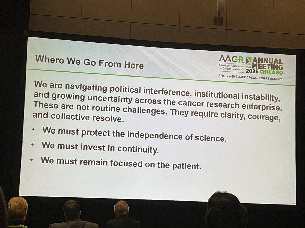 Adriana Kahn, MD (@adrianakahnmd) on Twitter photo “When research funding is cut, #patients pay the price and a generation of discoveries is lost. We must protect the independence and integrity of science and remain focused on the #patients. This is not someone else’s problem, but ours” by <a href="/AACRPres/">AACR President Patricia M. LoRusso</a> <a href="/AACR/">AACR</a> #AACR25 <a href="/YaleCancer/">Yale Cancer Center</a> “When research funding is cut, #patients pay the price and a generation of discoveries is lost. We must protect the independence and integrity of science and remain focused on the #patients. This is not someone else’s problem, but ours” by <a href="/AACRPres/">AACR President Patricia M. LoRusso</a> <a href="/AACR/">AACR</a> #AACR25 <a href="/YaleCancer/">Yale Cancer Center</a>