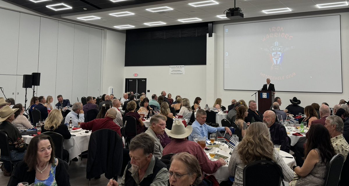 Honored to speak at the Red and Blue Charity Ball. 

Our warriors, firefighters, and first responders give everything. We are humbled by your sacrifice. 

Thanks to Senator Usher for the invitation and to the Iron Warriors Motorcycle Club Beartooth Chapter for a great event.