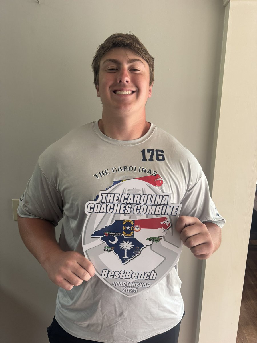Cade Spencer (@cadespenc14) on Twitter photo Had an amazing time at Carolina coaches combine! 32 reps on bench (1st), 5.1 40 yard dash, and did amazing on the 1 on 1s
<a href="/CoachLMartin/">Landon Martin</a> <a href="/CoachStephenO/">Stephen Oglesby</a> <a href="/bigk73/">Kendall Simmons</a> <a href="/CoachCutch/">Matt McCutchan</a> @rivalswardlaw <a href="/Nate_Garner_75/">Nate Garner</a> <a href="/Coach_Mummau/">Chase Mummau</a> <a href="/Coach_Gardiner/">Steve Gardiner</a> @Ballcoach_D <a href="/grant_newsome/">Grant Newsome</a> @Coachteasley Had an amazing time at Carolina coaches combine! 32 reps on bench (1st), 5.1 40 yard dash, and did amazing on the 1 on 1s
<a href="/CoachLMartin/">Landon Martin</a> <a href="/CoachStephenO/">Stephen Oglesby</a> <a href="/bigk73/">Kendall Simmons</a> <a href="/CoachCutch/">Matt McCutchan</a> @rivalswardlaw <a href="/Nate_Garner_75/">Nate Garner</a> <a href="/Coach_Mummau/">Chase Mummau</a> <a href="/Coach_Gardiner/">Steve Gardiner</a> @Ballcoach_D <a href="/grant_newsome/">Grant Newsome</a> @Coachteasley