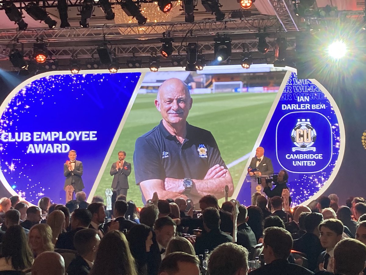 Ian Mather (@ianmather10) on Twitter photo He’s one of our own. Ian Darler just named <a href="/EFL/">EFL</a> employee of the year.👏👏👏<a href="/CambridgeUtdFC/">Cambridge United FC</a> <a href="/AbbeyStandPod/">Under The Abbey Stand</a> <a href="/CUSP2019/">CUSP</a> He’s one of our own. Ian Darler just named <a href="/EFL/">EFL</a> employee of the year.👏👏👏<a href="/CambridgeUtdFC/">Cambridge United FC</a> <a href="/AbbeyStandPod/">Under The Abbey Stand</a> <a href="/CUSP2019/">CUSP</a>