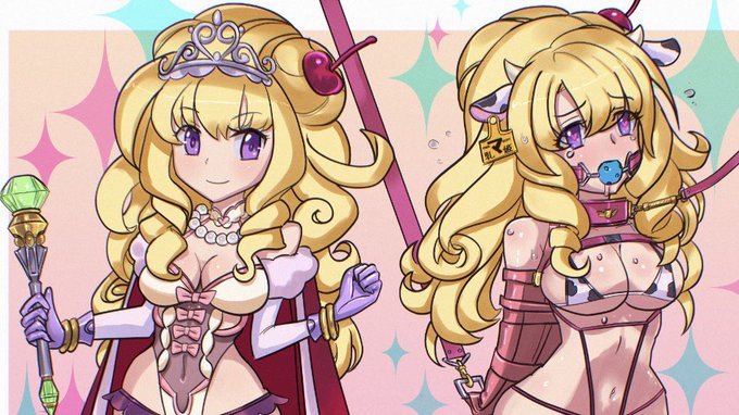 skebコミッション一件完成しました。遊戯王のマドルチェ・プディンセスさんオリジナルコスチュームです。ハイレグ希望とのことだったので結構自己流アレンジしてしまいました。牛柄ビキニはオマケですw
新規コミッション募集していますのでよかったら。 https://t.co/vzrfNdiJ4B 