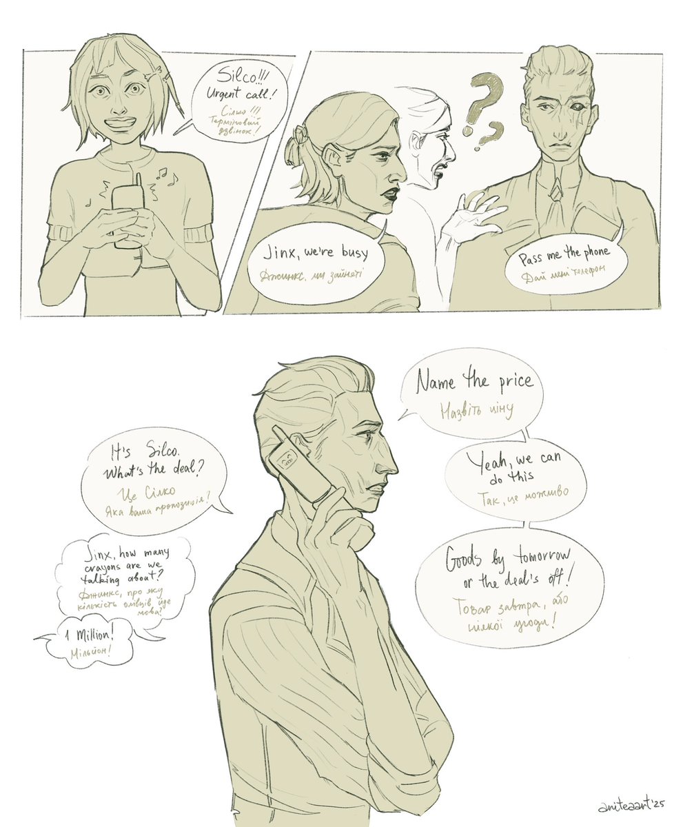 Serious business deals

#silco #jinx #sevika #arcane #fanart