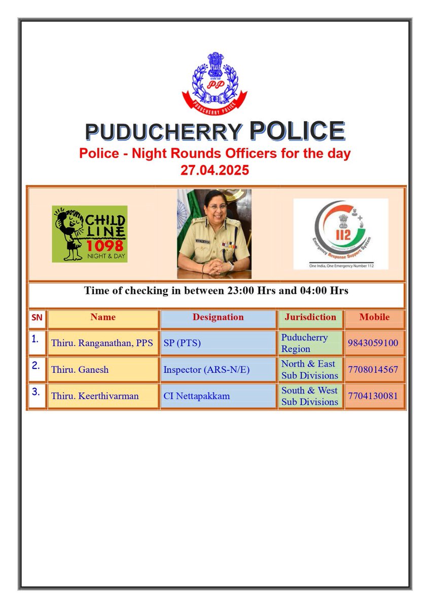 Puducherry Police (@puducherypolice) on Twitter photo 