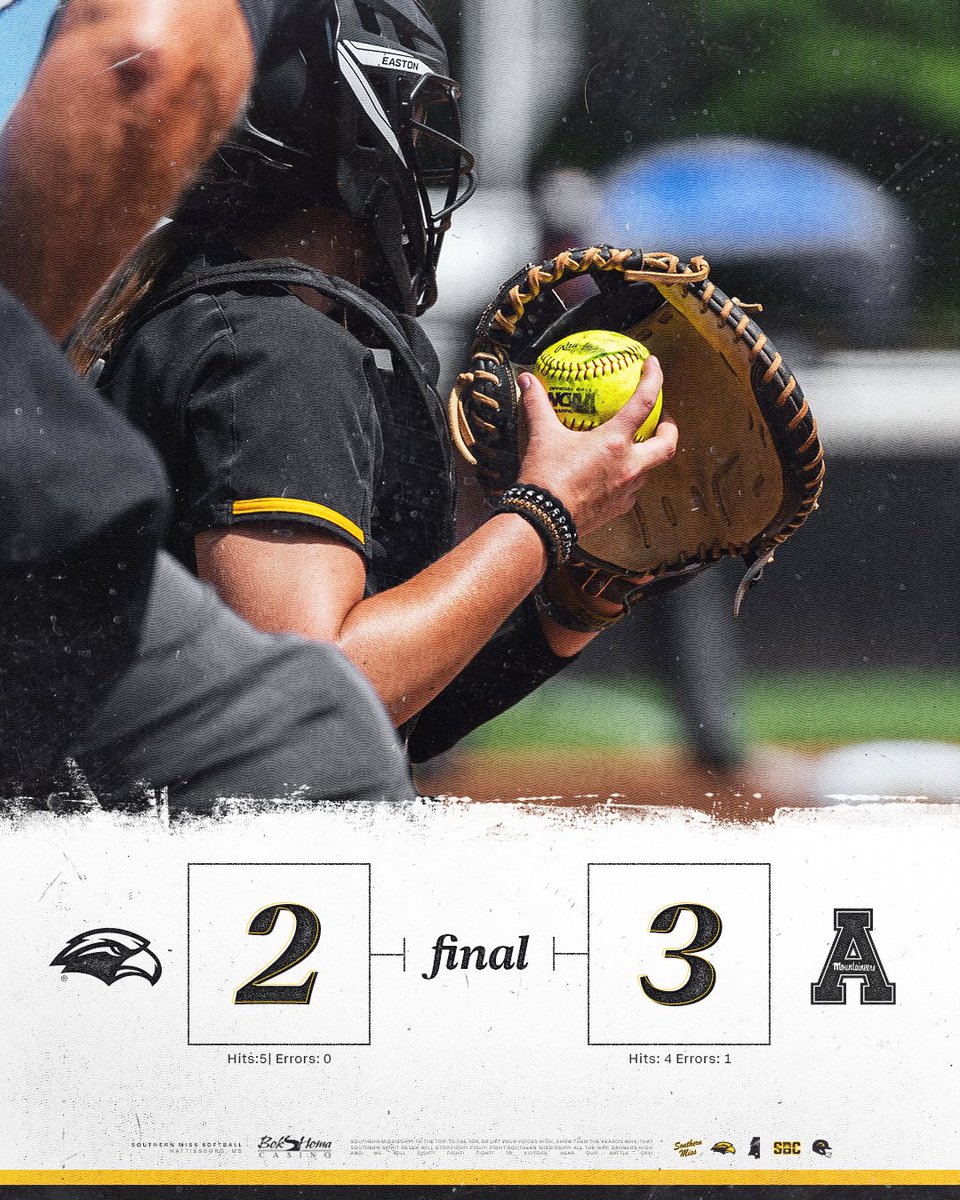 final

Southern Miss wraps up its home slate for the season with a series win 🥎

#SMTTT | #RiseAsOne