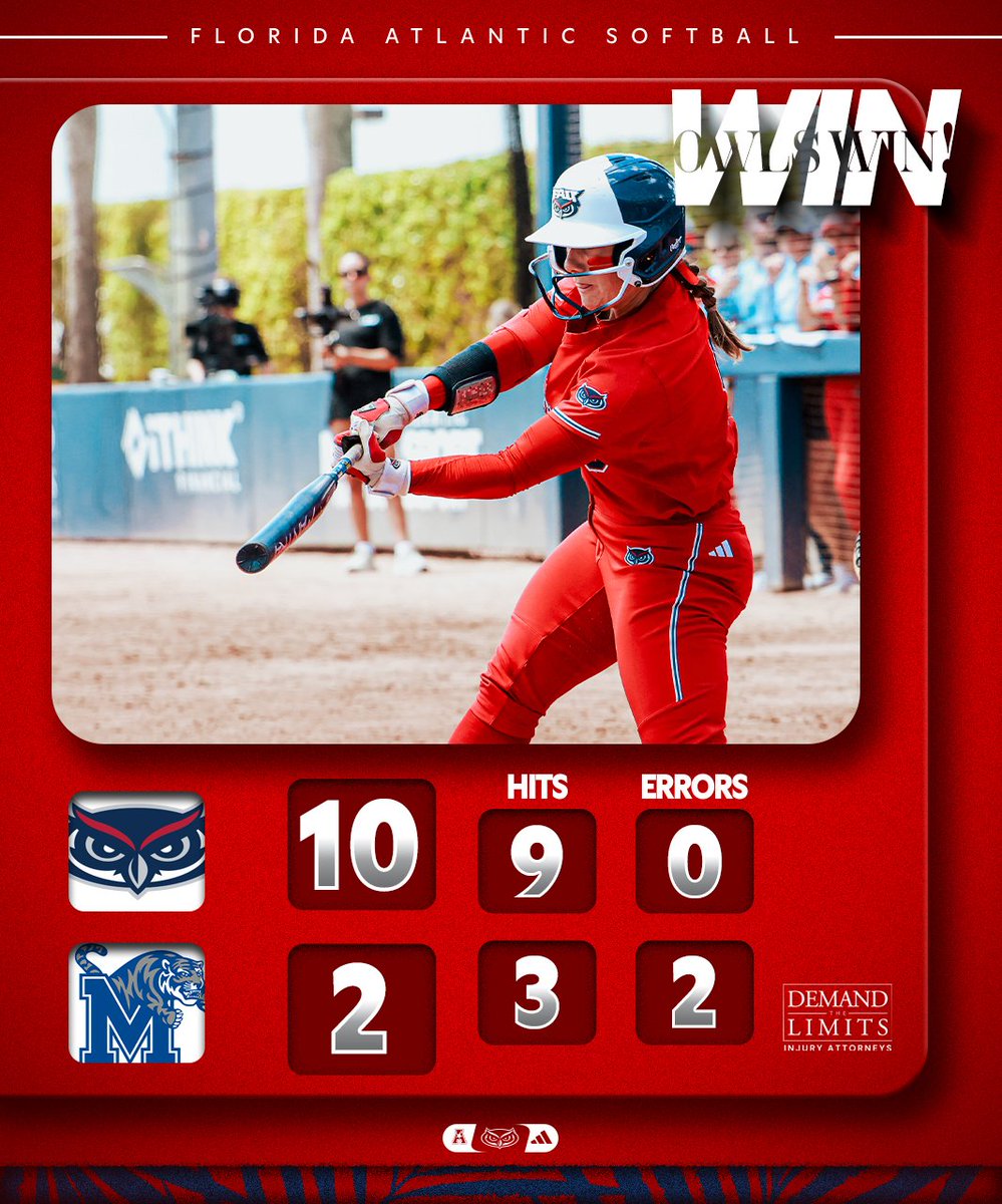 Florida Atlantic Softball (@fausoftball) on Twitter photo A 3-run homer from <a href="/HammondsKylie/">kylie hammonds</a> walks it off in the fifth!
ππππππ πππππ!!!! π§Ήπ§Ήπ§Ή
#WIPποΈ A 3-run homer from <a href="/HammondsKylie/">kylie hammonds</a> walks it off in the fifth!
ππππππ πππππ!!!! π§Ήπ§Ήπ§Ή
#WIPποΈ
