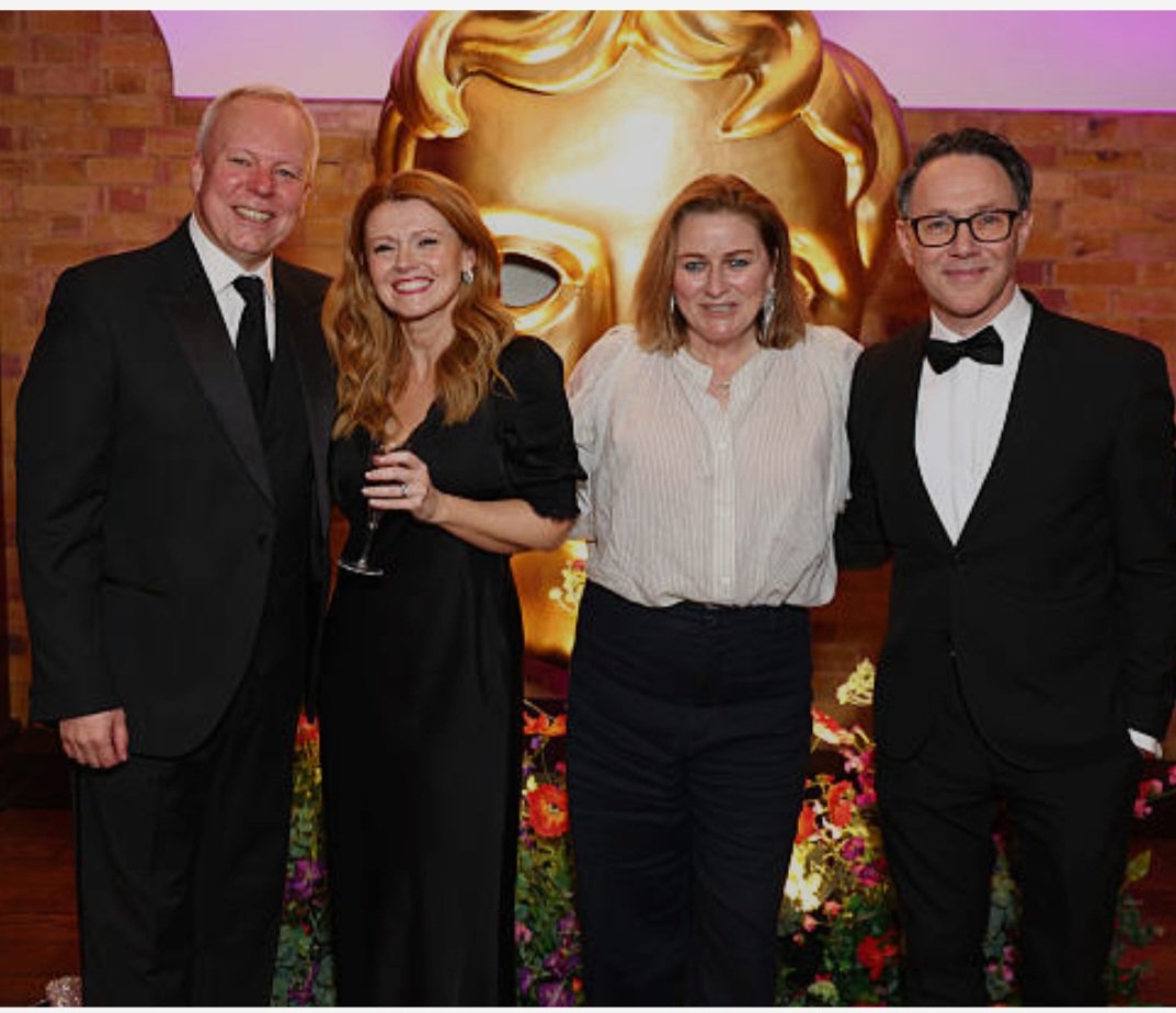 Reece and Steve at the BAFTA Craft Awards tonight, with Sian Gibson and Rosie Cavaliero.