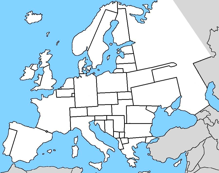 Europe if Europe had colonised Europe