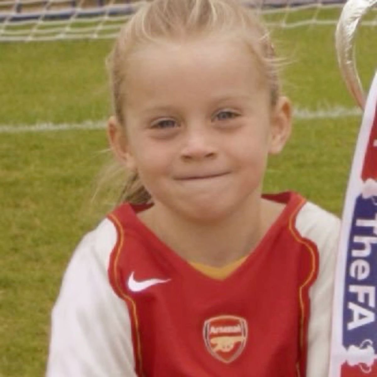 she’s going to the champions league final with her childhood club