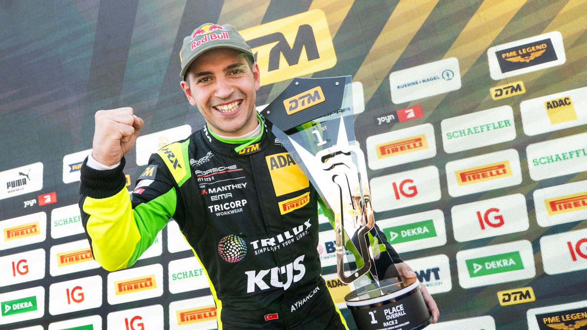 #DTM - <a href="/AyhancanGuven/">Ayhancan Güven</a>  is the first Turkish race winner in <a href="/DTM/">DTM</a> history. In his #MantheyEMA #Porsche #911GT3R the 27-year-old won Sunday’s race at the season opening weekend in #Oschersleben.

Full report and free downloads⬇️
newsroom.porsche.com/en/ppdb/2025/0…
