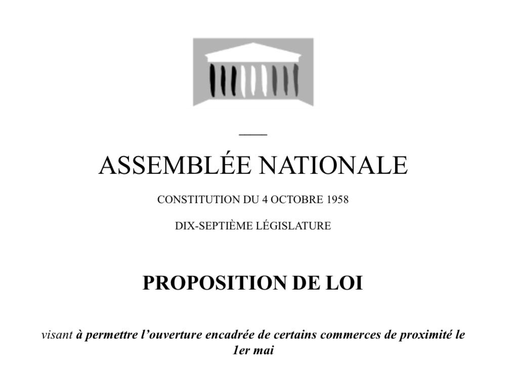 🇫🇷 Olivier Marleix (@oliviermarleix) on Twitter photo Avec @AlexPortier <a href="/droiterep_an/">Groupe Droite Républicaine</a> nous avons déposé une proposition de loi pour permettre l’ouverture encadrée des commerces de proximité le 1er mai.
Boulangers, fleuristes : il est temps de lever les incohérences juridiques et de protéger votre travail !
#DirectAN #1erMai Avec @AlexPortier <a href="/droiterep_an/">Groupe Droite Républicaine</a> nous avons déposé une proposition de loi pour permettre l’ouverture encadrée des commerces de proximité le 1er mai.
Boulangers, fleuristes : il est temps de lever les incohérences juridiques et de protéger votre travail !
#DirectAN #1erMai