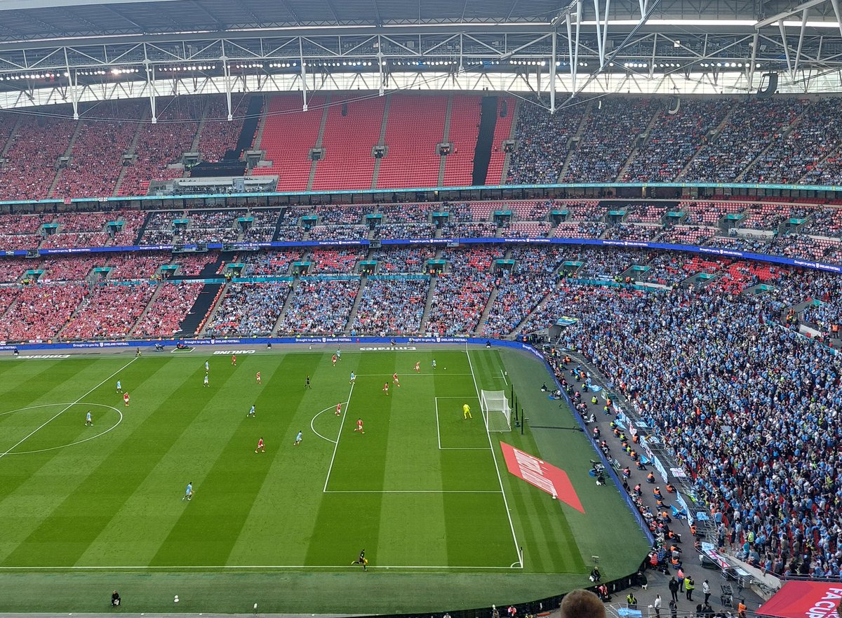 sblack83's tweet image. Match 92 of 2024/25:
🔴⚪️ NOTTINGHAM FOREST 0️⃣
🔵⚪️ MANCHESTER CITY 2️⃣
Lewis (2), Gvardiol (51)
🏆 FA Cup Semi-Final
🏟 Wembley Stadium
🎟 £70 | £60
📖 £5
👥️️ 72,976