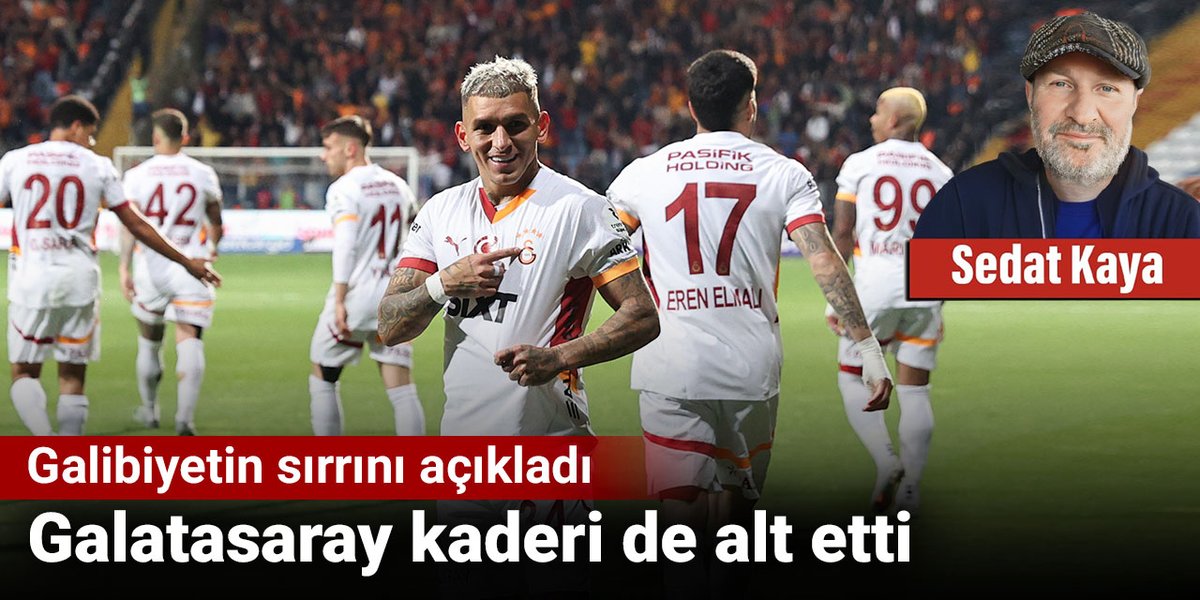 Halk TV Spor (@halktvcomtrspor) on Twitter photo (<a href="/SEDATKAYA_1/">SEDAT KAYA</a>) yazdı.
Galatasaray kaderi de alt etti.
Galibiyetin sırrını açıkladı
halktv.com.tr/makale/galatas… (<a href="/SEDATKAYA_1/">SEDAT KAYA</a>) yazdı.
Galatasaray kaderi de alt etti.
Galibiyetin sırrını açıkladı
halktv.com.tr/makale/galatas…