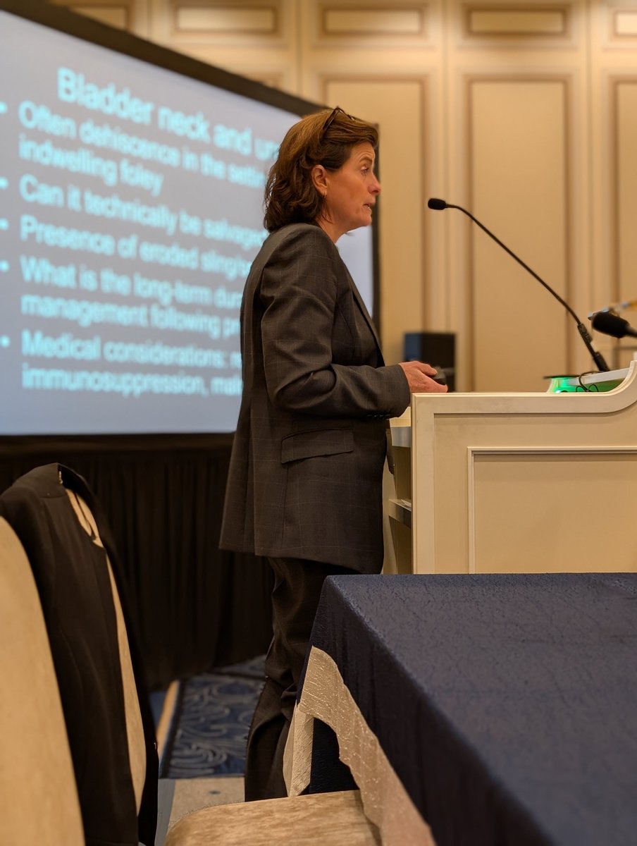 #HadleyWood talks about intractable incontinence in adults with neurogenic bladder:

⭐ Try not to close the bladder neck
⭐ Assess pregnancy goals
⭐ Assess the state of the bladder (UDS and cysto - compliance, capacity, leakage)
⭐ Think about channels and where to locate them