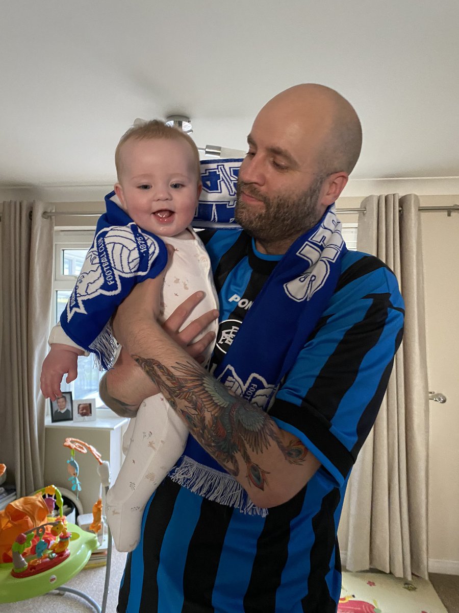 What a day, can’t wait until she’s old enough for me to take her down the blues 💙💙 #bcfc