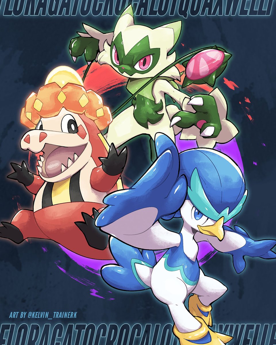 kelvin_trainerk's tweet image. The Middle Stages: Paldea!
#Floragato, #Crocalor, and #Quaxwell!
Which one is your favorite?
This mini series is finally complete! 🥳
I hope you enjoyed them all! RTs are much appreciated!
#Pokemon #PokemonArt