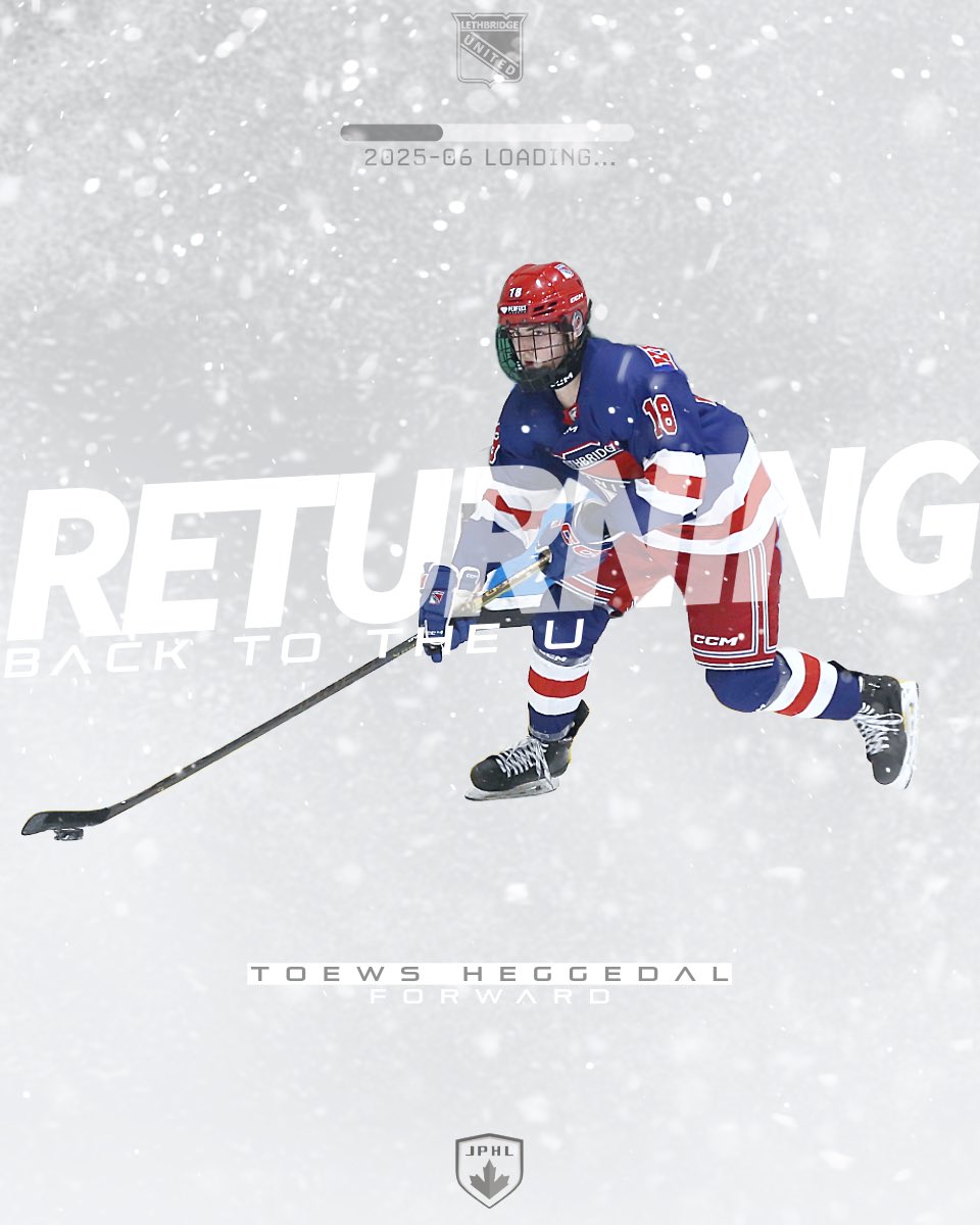 Returning for the 2025-26 season is forward Toews Heggedal.