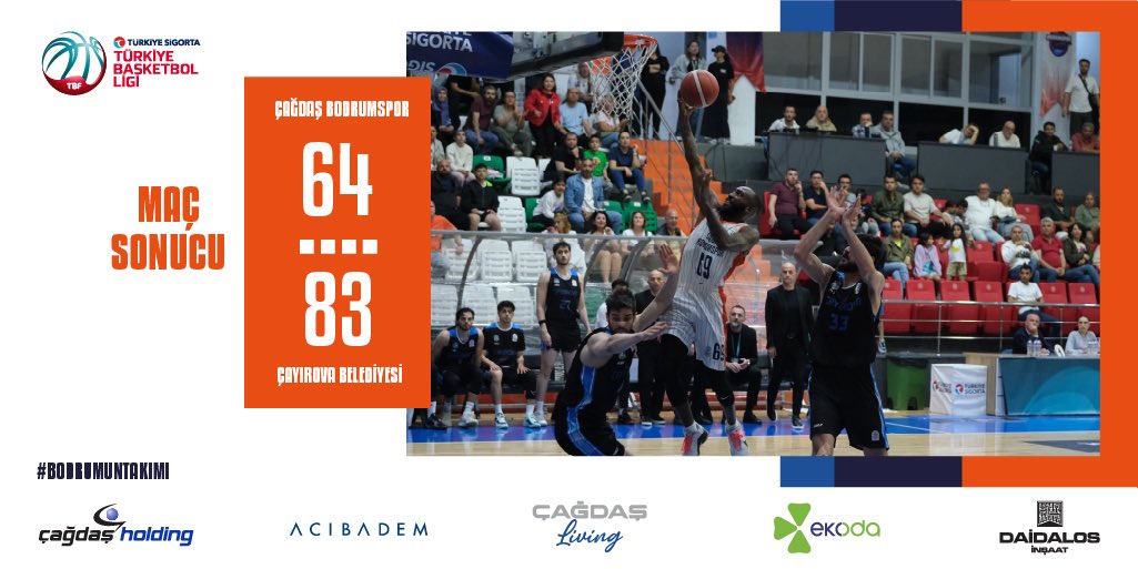 Maç sonucumuz:
Çağdaş Bodrumspor 64-83 Çayırova Belediyesi

#bodrum
#cagdasbodrumsporkulubu
#bodrumuntakımı