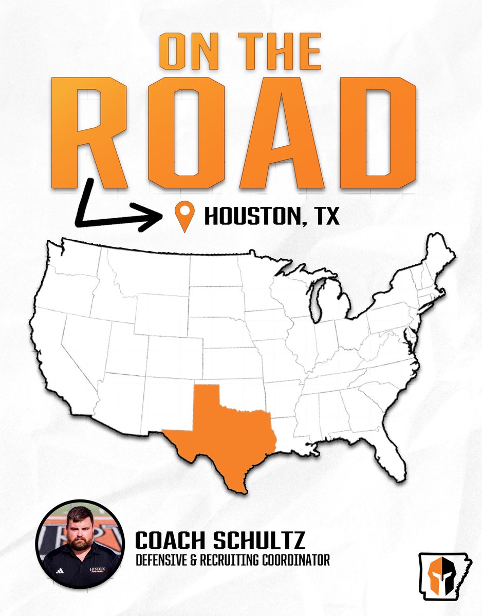 Coach Schultz (@coachschultz_dc) on Twitter photo 💥HOUSTON 2026’s💥
Ready to spend the next 4 days in the greater Houston area! <a href="/hendrixcollege/">Hendrix College</a> is a special place, and <a href="/HendrixFootball/">#WeAreWarriors</a> is a special program!
Looking forward to meeting with Coaches, and future Warriors!
#WEAREWARRIORS 💥HOUSTON 2026’s💥
Ready to spend the next 4 days in the greater Houston area! <a href="/hendrixcollege/">Hendrix College</a> is a special place, and <a href="/HendrixFootball/">#WeAreWarriors</a> is a special program!
Looking forward to meeting with Coaches, and future Warriors!
#WEAREWARRIORS