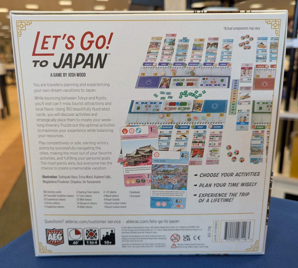 drewstees's tweet image. 🎲 Stop by Barnes &amp;amp; Noble in Lancaster, PA for a demo of Let's Go! To Japan 🎲 Running today from 2-5pm. This beautifully illustrated card drafting game from AEG has you planning and experiencing your dream vacation to Japan! 🧳🚝🍣⛩️

#boardgames
@alderac
@DexEnvoy