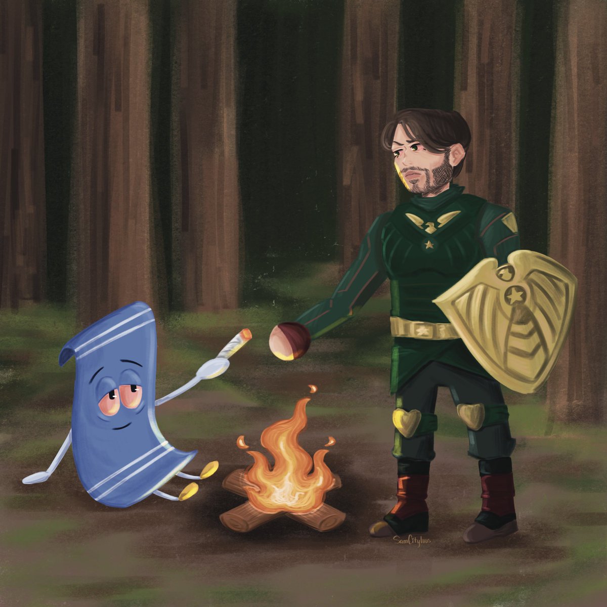 nartssam's tweet photo. Soldier Boy and Towelie :] https://t.co/id2vSJS3cz