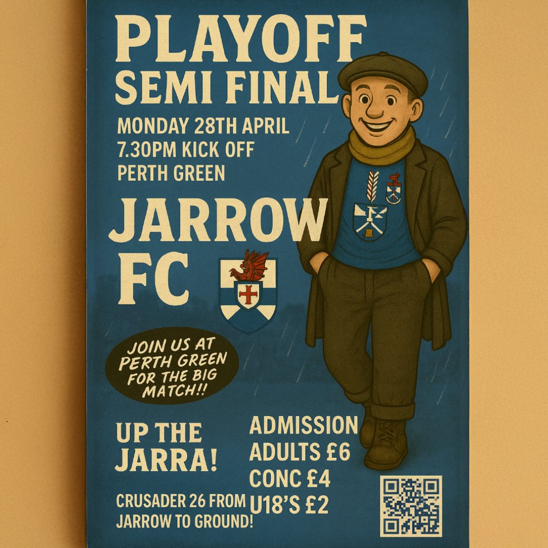NEXT FIXTURE!! 🏟️ 

🗣️ “Tomorrow evening we return to action at home in the Playoff Semi Final against @CLSUnited with a 7.30pm kick off! Please join us for the biggest game in both clubs history!!”

#SupportYourLocalTeam 

⚽️🔵⚪️🔵⚪️⚽️