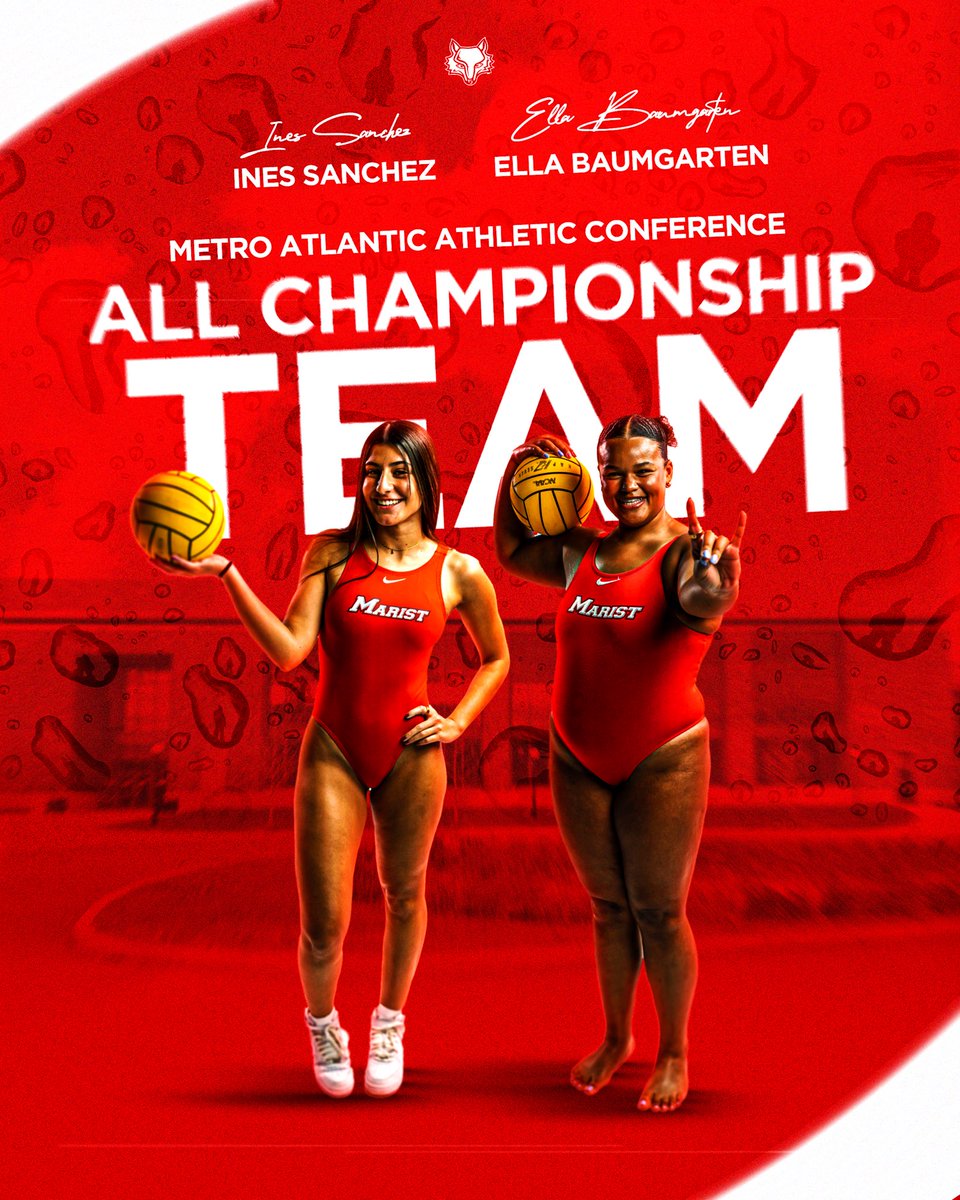 MAAC All-Championship Team 🦊🤽‍♀️

Inés Sánchez and Ella Baumgarten were named to the MAAC All-Championship team!!

#waterfoxes🤽‍♀️