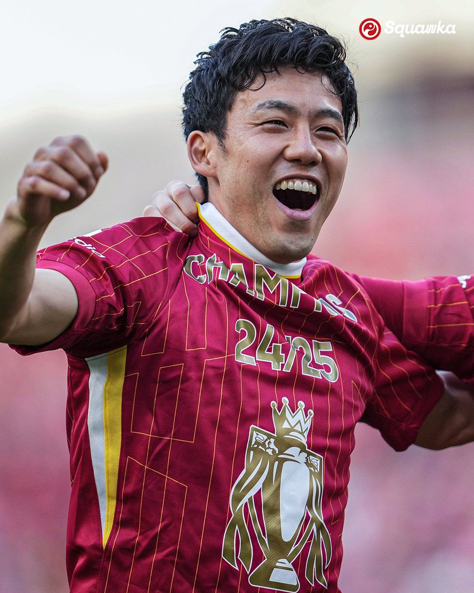 footybuzzHQ's tweet photo. @LFC Four Japanese players have won the Premier League title:

◎ Shinji Kagawa (2012/13)
◎ Shinji Okazaki (2015/16) 
◎ Takumi Minamino (2019/20)
◉ Wataru Endo (2024/25) 

Two of them have done it with Liverpool. 🇯🇵 https://t.co/fnGZDS58jp