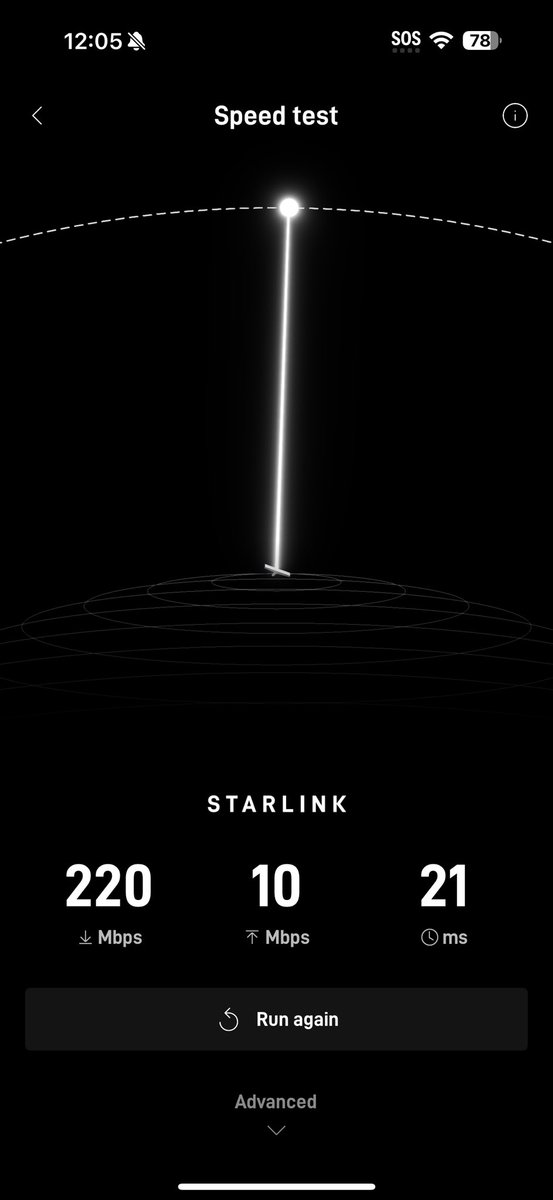 Starlink mini setup. From zero service to this is impressive while in motion.