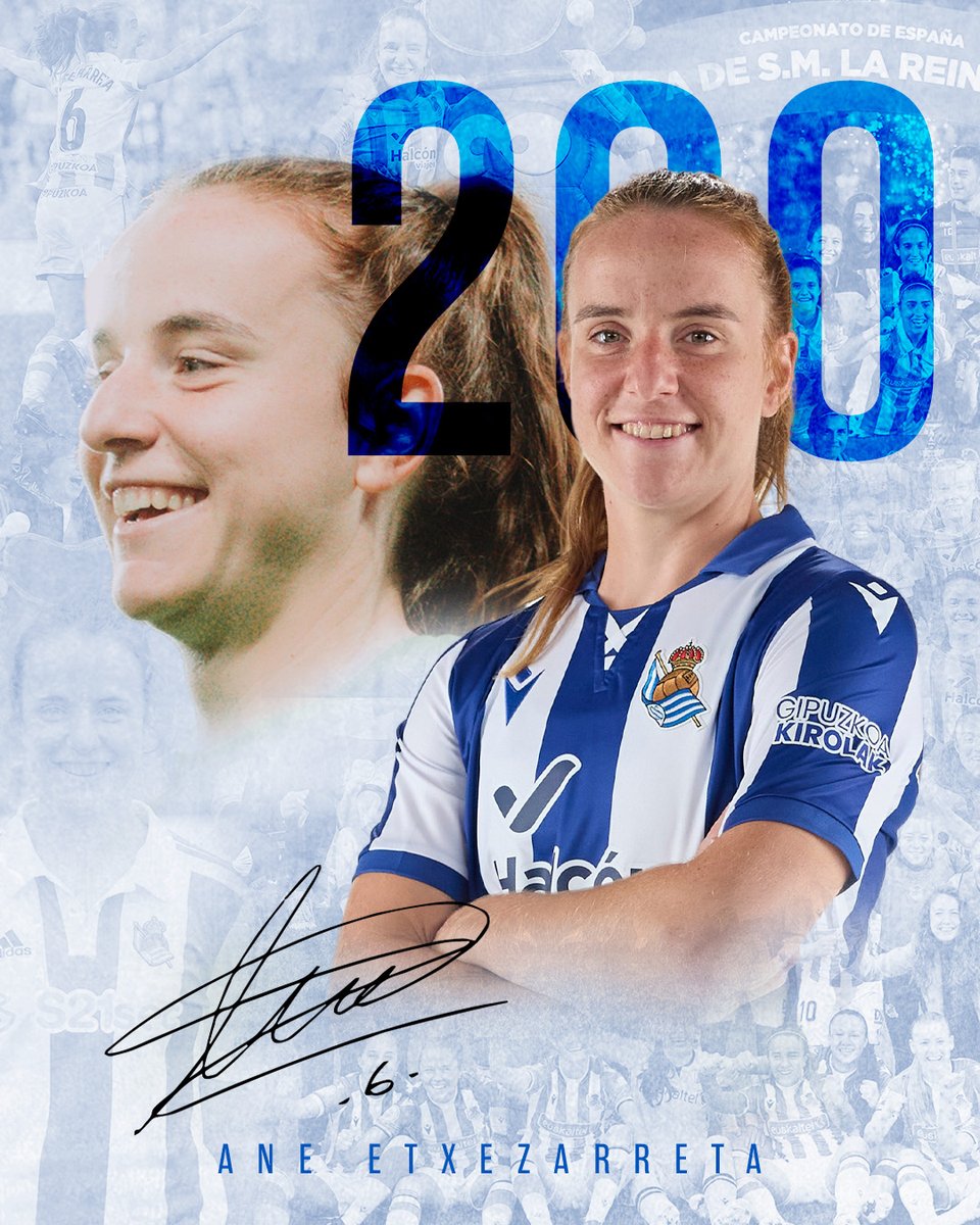 2⃣0⃣0⃣ partida jokatu ditu Ane Etxezarretak elastiko txuri-urdinarekin. Historia egin duzu!

🤍 Zorionak Ane!💙