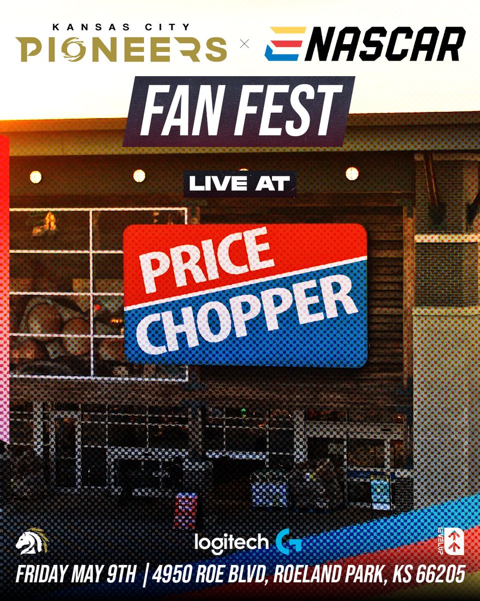 Pioneers (@pioneersgg) on Twitter photo š Ready to meet the stars of <a href="/ENASCARGG/">ENASCAR</a>?
Weāre taking over <a href="/my_pricechopper/">Price Chopper</a> in Roeland Park Friday, May 9th from 11ā1!
⢠Hang with the drivers
⢠Try the <a href="/LogitechG/">Logitech G</a> sims
This is the best way to kick off race weekendābring the whole crew!
Sunday Race šļø š: š Ready to meet the stars of <a href="/ENASCARGG/">ENASCAR</a>?
Weāre taking over <a href="/my_pricechopper/">Price Chopper</a> in Roeland Park Friday, May 9th from 11ā1!
⢠Hang with the drivers
⢠Try the <a href="/LogitechG/">Logitech G</a> sims
This is the best way to kick off race weekendābring the whole crew!
Sunday Race šļø š: