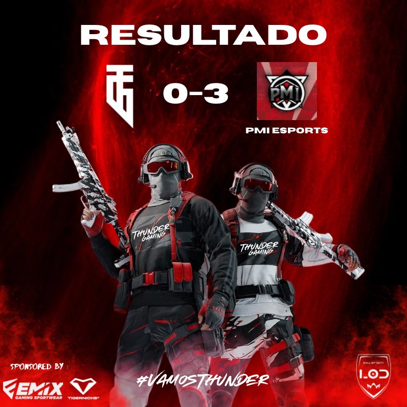 Thunder Gaming (@esthundergaming) on Twitter photo Hoy en <a href="/LOD_Valencia/">LOD Valencia</a>, caemos 3-0 ante <a href="/PMI_eSports/">PMI eSports</a> en la semifinal del Winner Bracket. ⚡
Seguimos en competencia y lucharemos con todo desde el LB para alcanzar la gran final.
#VamosThunder Hoy en <a href="/LOD_Valencia/">LOD Valencia</a>, caemos 3-0 ante <a href="/PMI_eSports/">PMI eSports</a> en la semifinal del Winner Bracket. ⚡
Seguimos en competencia y lucharemos con todo desde el LB para alcanzar la gran final.
#VamosThunder