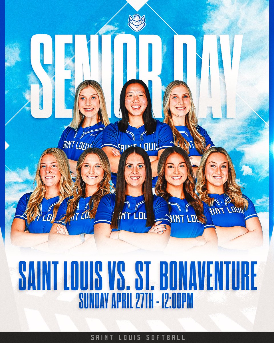 SENIOR DAY 😎

🆚  St. Bonaventure 
🏟️  Billiken Sports Center
📍  St. Louis, MO
⏰  12:00 PM &amp; 2:00 PM
📺 ESPN+