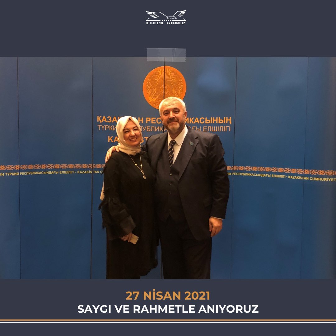 Uluer Group Kurucusu, Türk Dünyası Türkmen Beyi, Kazakistan Cumhuriyeti Nevşehir Fahri Konsolosu, MÜSİAD Nevşehir Kurucu Başkanı Dr. Halil Uluer ve kıymetli eşi Fatma Uluer’i, vefatlarının 4. sene-i devriyesinde saygı ve rahmetle anıyoruz.