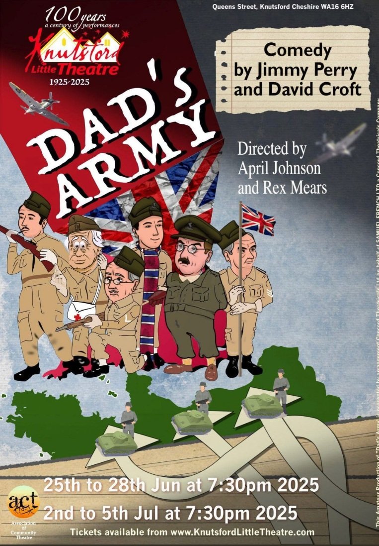 As we give the cast a well-deserved rest until Thursday, we're looking to our next performances.
In May, we have the premiere performance of "Crown of Courage" a touching story of resilience and friendship.
In June, we're staging the classic wartime comedy "Dad's Army".