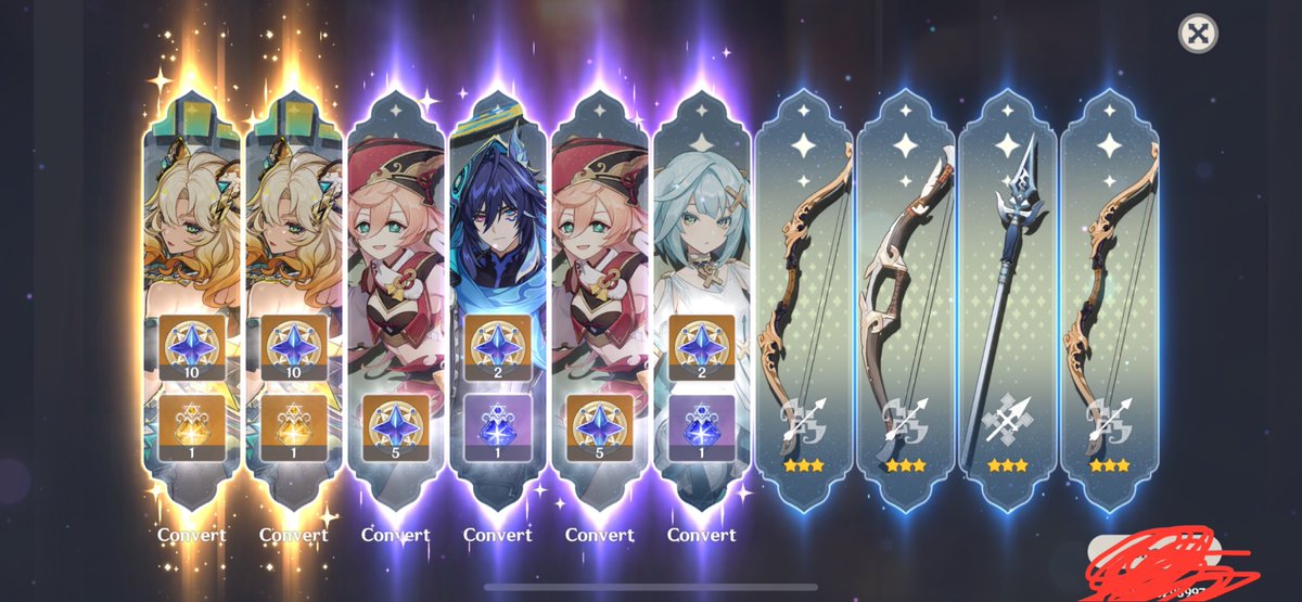 After 1,409 days playing #GenshinImpact , I finally have a double 5*! Definitely used all my luck for the next like 5 years lmao

(I think I was only at like 20 pity too haha)
