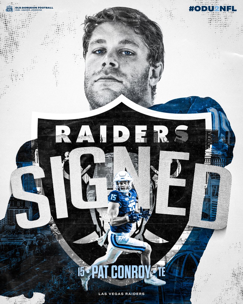𝓢𝓲𝓰𝓷𝓮𝓭 ✍️

<a href="/patrickconroy29/">Pat Conroy</a> ➡️ <a href="/Raiders/">Las Vegas Raiders</a> 

#ReignOn | #ODU2NFL