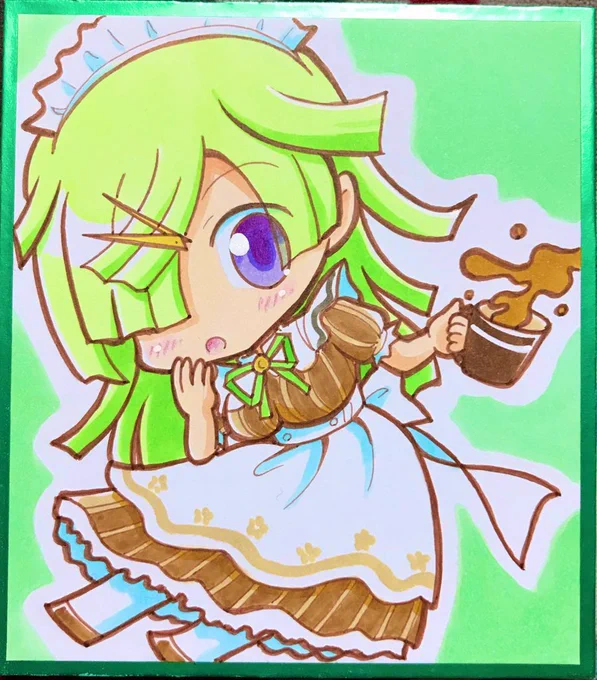 まどかマギカ・マギアレコードアカはこちらです。まどドラはやってないです(スマホが古すぎて…)色紙絵を置いてます。 