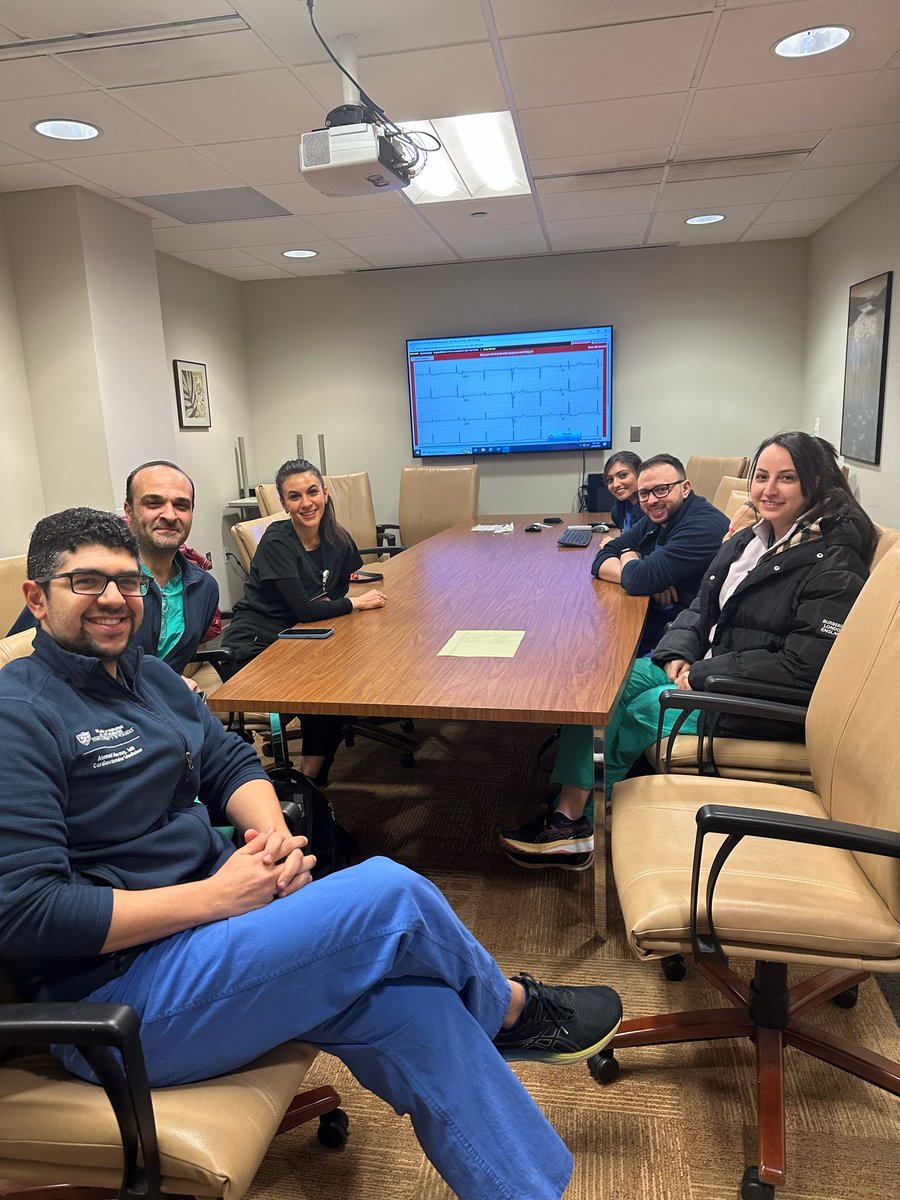 UT Cardiology Fellowship (@utcardfellows) on Twitter photo Our fellows in an early morning EKG session with Dr. Maan
<a href="/abhishekmaan_md/">Abhishek Maan</a>
#EKG
#Cardiotwitter
#ACCFIT
<a href="/AhmedMaraeyMD/">Ahmed Maraey, MD</a> <a href="/omarsajdeya/">omar sajdeya</a> <a href="/MounaKodali/">Mouna Kodali</a> <a href="/NourhanChaaban/">Nourhan A. Chaaban, MD</a> <a href="/MonaMah123/">Mona Mahmoud</a> Our fellows in an early morning EKG session with Dr. Maan
<a href="/abhishekmaan_md/">Abhishek Maan</a>
#EKG
#Cardiotwitter
#ACCFIT
<a href="/AhmedMaraeyMD/">Ahmed Maraey, MD</a> <a href="/omarsajdeya/">omar sajdeya</a> <a href="/MounaKodali/">Mouna Kodali</a> <a href="/NourhanChaaban/">Nourhan A. Chaaban, MD</a> <a href="/MonaMah123/">Mona Mahmoud</a>